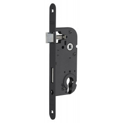 Serrure à encastrer réversible axe 40x70mm avec trou de cylindre, finition noir de marque THIRARD , référence: B9260900