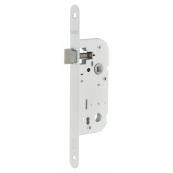 Serrure à encastrer réversible axe 40x70mm bec de cane, finition blanc de marque THIRARD , référence: B9261000