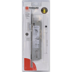 Serrure encastrée à cylindre, THIRARD, axe 24 mm, entraxe 92 mm, carré 8 - THIRARD
