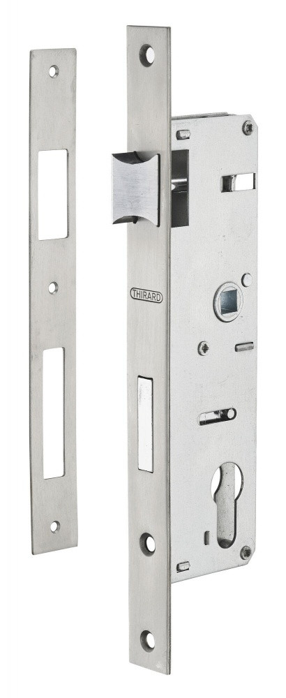 Serrure encastrée à cylindre THIRARD axe 31mm entraxe 70mm carré 8 fourreau 7