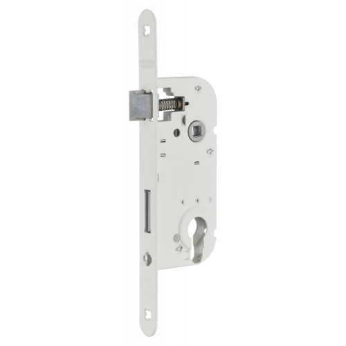 Serrure encastrée THIRARD, à cylindre, axe 40 mm, blanc - THIRARD 