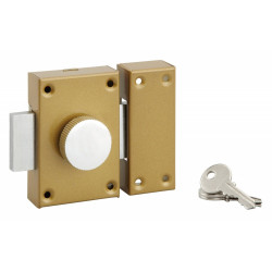 Verrou bouton / cylindre, 40 mm, bronze de marque Sans marque, référence: B9264700