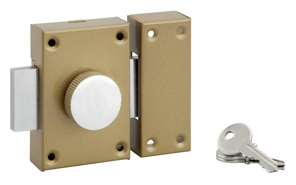 Verrou cambre boutoncylindre 45 mm