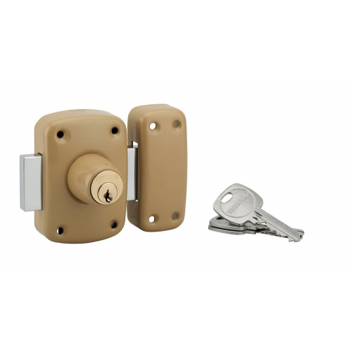 Verrou corvette cylindre, 40 mm, bronze - THIRARD 