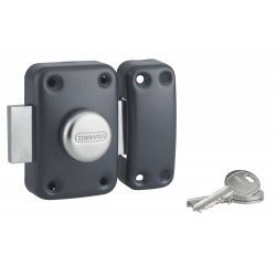 Verrou de sécurité apache bout/cylindre 45 mm anthracite de marque THIRARD , référence: B9265600