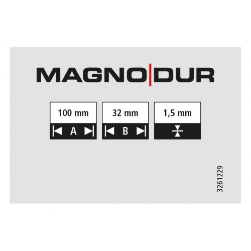 Charniere acier zingue Magnodur 100x32, SUKI - SUKI