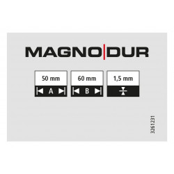 Charnière acier zingué Magnodur 50x60, SUKI - SUKI