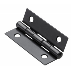 Charnière en acier pour meuble, HETTICH, L.50 x l.30 mm, noir de marque HETTICH, référence: B9266700