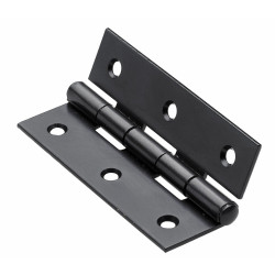 Charnière en acier pour meuble, HETTICH, L.70 x l.40 mm, noir de marque HETTICH, référence: B9266900