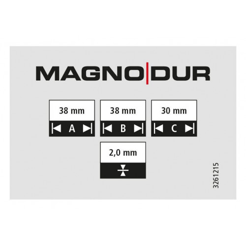 Oeil sur platine acier zingue noir Magnodur 38x38x30, SUKI - SUKI