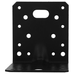 Connecteur angle acier zingue noire Magnodur 105x105x90, SUKI - SUKI