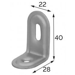 Equerre acier zingue ajustable Magnodur 22x40x28, SUKI - SUKI