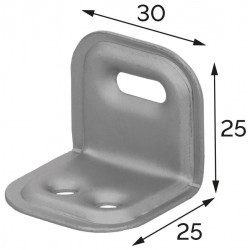 Equerre acier zingué ajustable Magnodur 25x25x30, SUKI - SUKI