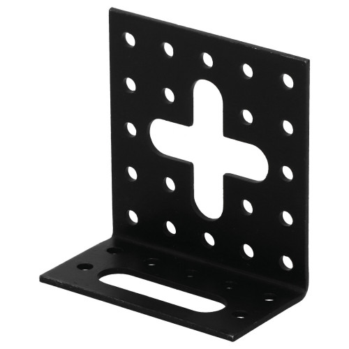 Equerre acier zingué ajustable noire Magnodur 30x60x60, SUKI - SUKI