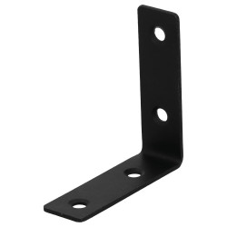 Equerre acier zingue noire 60x60x18, SUKI - SUKI