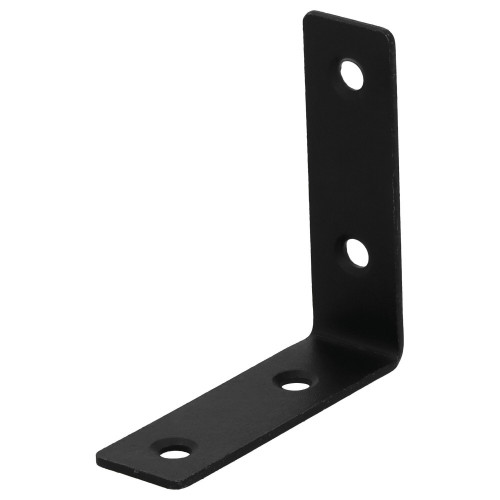 Equerre acier zingue noire 60x60x18, SUKI - SUKI