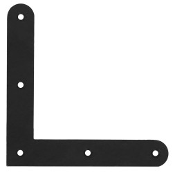 Equerre acier zingue noire Magnodur 120x120x20, SUKI - SUKI