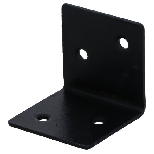 Equerre acier zingue noire Magnodur 40x40x40, SUKI - SUKI