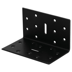 Equerre acier zingue noire Magnodur 60x60x100, SUKI - SUKI