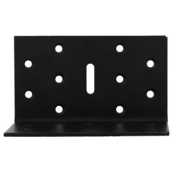 Equerre acier zingue noire Magnodur 60x60x100, SUKI - SUKI