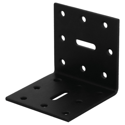Equerre acier zingue noire Magnodur 60x60x60, SUKI - SUKI