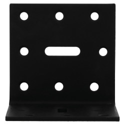 Equerre acier zingue noire Magnodur 60x60x60, SUKI - SUKI