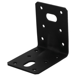 Equerre acier zingue noire Magnodur 70x70x55, SUKI - SUKI