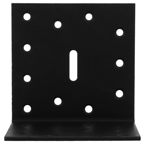 Equerre acier zingue noire Magnodur 80x80x80, SUKI - SUKI