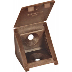 Lot De 4 Taquets À Visser, Plastique Brun de marque Cime, référence: B9274500