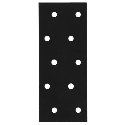 Patte d'assemblage en T acier zingue noire Magnodur 40x100, SUKI - SUKI
