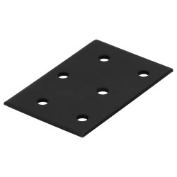 Patte d'assemblage en T acier zingue noire Magnodur 40x60, SUKI de marque SUKI, référence: B9276300