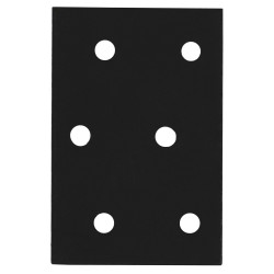 Patte d'assemblage en T acier zingue noire Magnodur 40x60, SUKI - SUKI