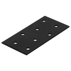 Patte d'assemblage en T acier zingue noire Magnodur 40x80, SUKI de marque SUKI, référence: B9276400