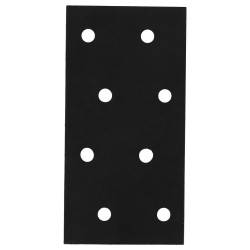 Patte d'assemblage en T acier zingue noire Magnodur 40x80, SUKI - SUKI