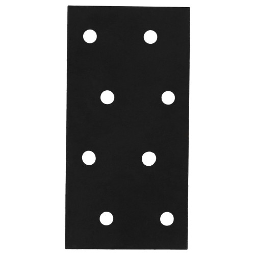 Patte d'assemblage en T acier zingue noire Magnodur 40x80, SUKI - SUKI