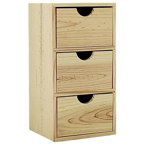 Minibloc 3 tiroirs pin massif - Sans marque