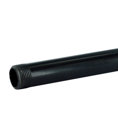 Barre de penderie D25 mm rond noir 0.7 m - Sans marque