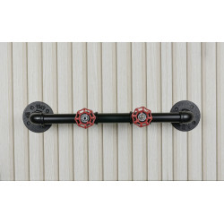 Barre de penderie ronde, MyTube, diam.25 mm  L100mm, noir mat - Sans marque