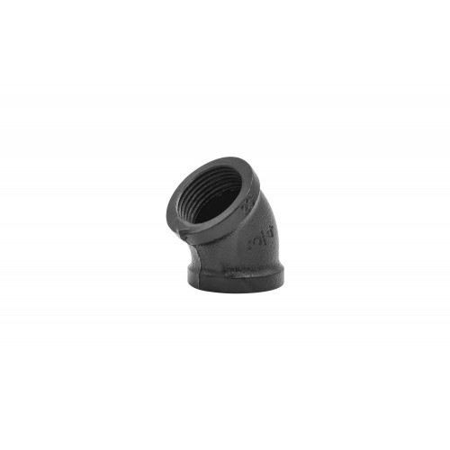 Coude 45 degrés, MyTube, diam.25 mm, noir mat - Sans marque