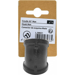 Coude 45 degrés, MyTube, diam.25 mm, noir mat - Sans marque