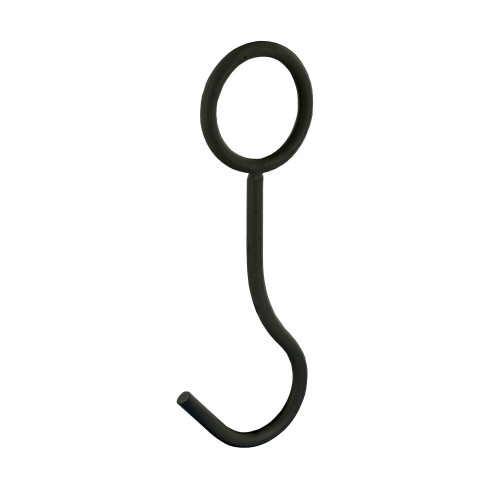 Crochet à suspendre noir l.4.5mm - Sans marque