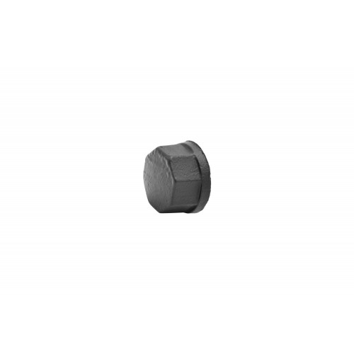Lot de 2 bouchons sortant pour tube de penderie, MyTube, diam.25 mm, noir mat - Sans marque