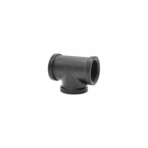 Raccord en T pour 3 tubes, MyTube, diam.25mm, noir mat - Sans marque