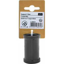 Raccord en T pour 3 tubes, MyTube, diam.25mm, noir mat - Sans marque