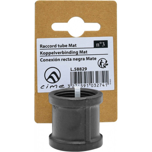 Raccord pour tube, MyTube, diam.25 mm, noir mat - Sans marque