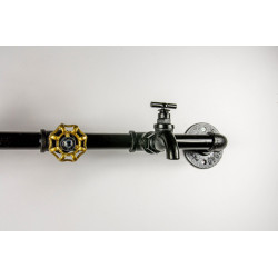 Robinet MyTube diamètre 25 mm noir - Sans marque