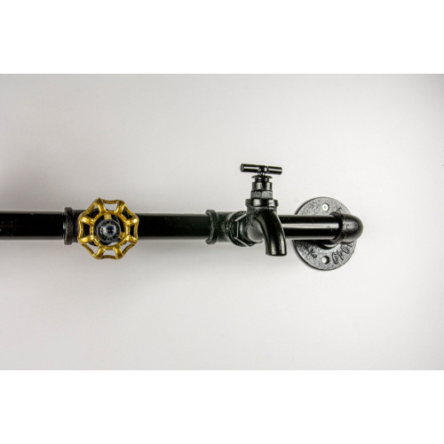 Robinet MyTube diamètre 25 mm noir - Sans marque
