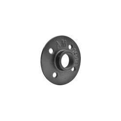 Support mural, MyTube, diam.25 mm, noir mat - Sans marque