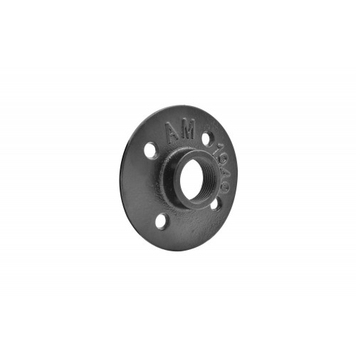 Support mural, MyTube, diam.25 mm, noir mat - Sans marque