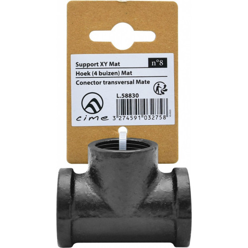 Support pour 4 tubes, MyTube, diam.25 mm, noir mat - Sans marque